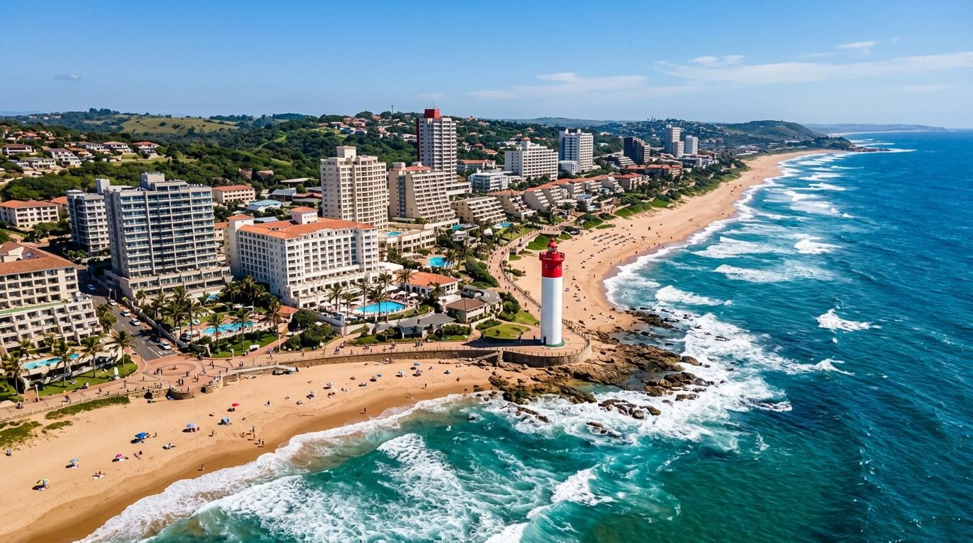 Umhlanga beachfront and lighthouse